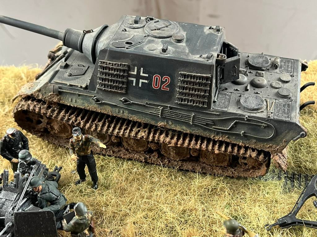 Diorama Wo2 1/35, Hobby en Vrije tijd, Modelbouw | Figuren en Diorama's, Ophalen of Verzenden, Zo goed als nieuw, 1:35 tot 1:50