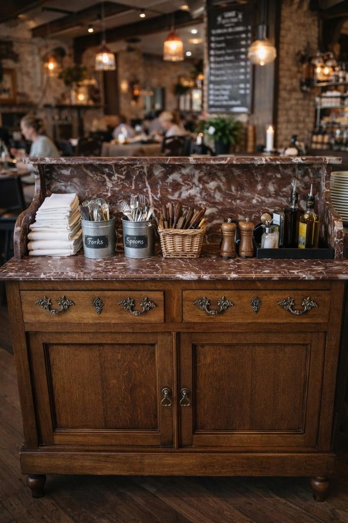 Antieke dressoir commode wastafel badkamermeubel horeca wink, Ophalen of Verzenden