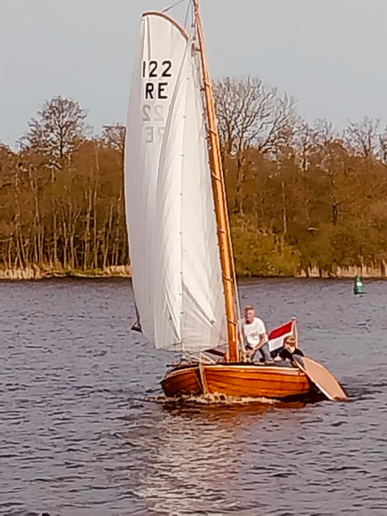 Mooie klassieke Tjotter Argo, Watersport en Boten, Open zeilboten, Ophalen, Gebruikt, Binnenboordmotor, Overige typen