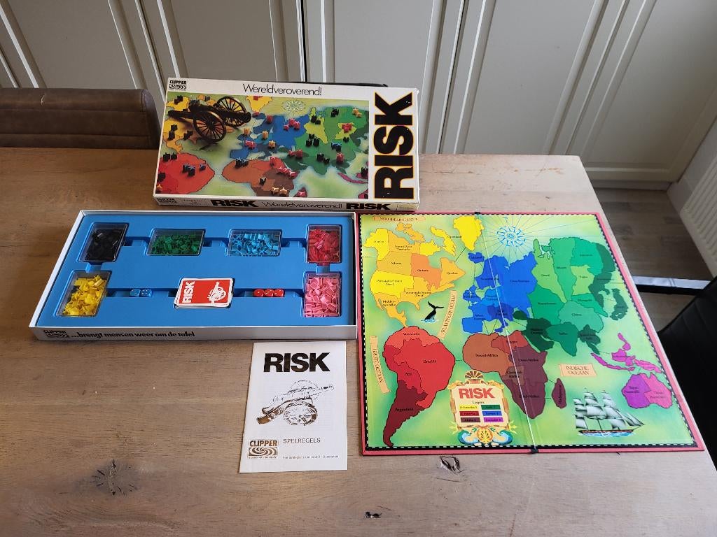 spel Risk vintage, Vijf spelers of meer, Ophalen of Verzenden, Gebruikt