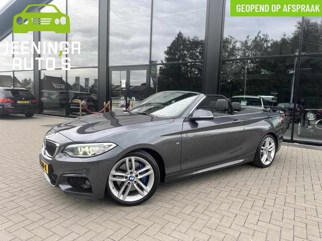 BMW 2-serie Cabrio 220i M pakket |Clima|Stoelverwarming|Trek, Auto's, BMW, Automaat, Achterwielaandrijving, Gebruikt, 4 cilinders