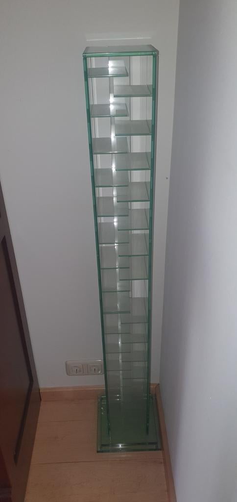 Stijlvol glazen CD rek - Modern design, Huis en Inrichting, Woonaccessoires | Cd- en Dvd-rekken, Ophalen, 150 discs of meer, Cd's