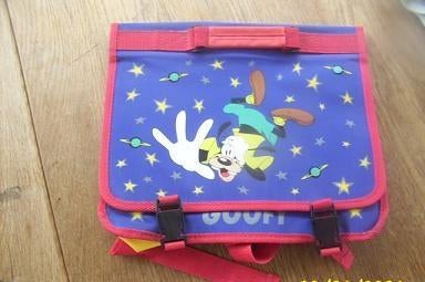 Disney Goofy schooltas planeten 30x26cm, Ophalen of Verzenden, Goofy of Pluto, Gebruikt, Beeldje of Figuurtje