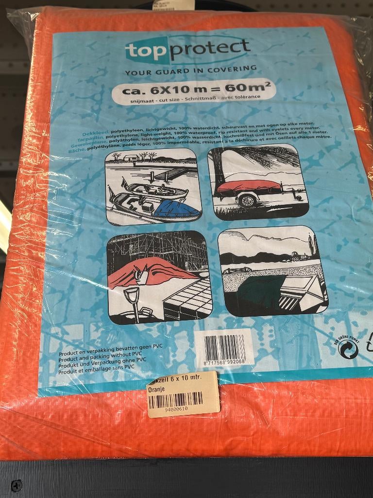 Afdekzeil 3x4 4x5 4x6 5x6 6x8 6x10 8x10 10x12 meter, Ophalen, Nieuw, 15 m² of meer, Zeil
