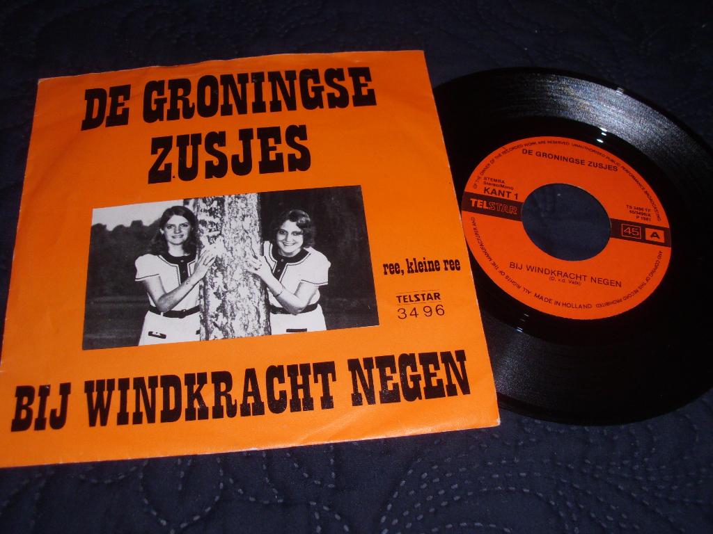 Piraat De Groningse Zusjes – Bij Windkracht Negen 1981, Gebruikt, Verzenden, 7 inch, Single