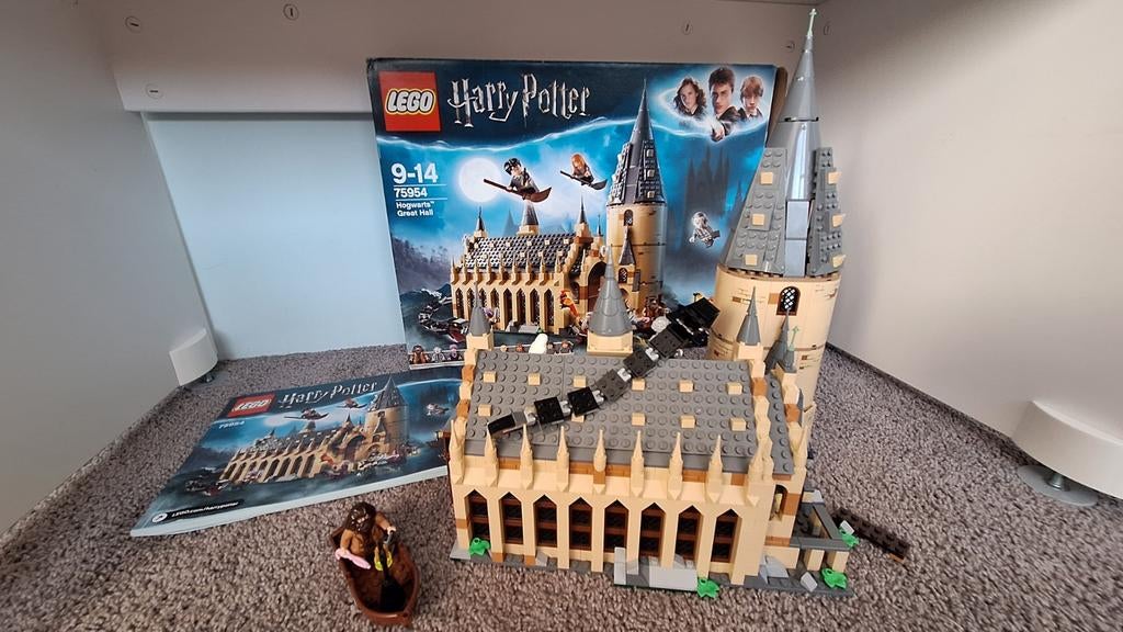 75954 Grote zaal Harry Potter, Hogwarts Great Hall, Lego, Harry Potter, Ophalen of Verzenden, Zo goed als nieuw