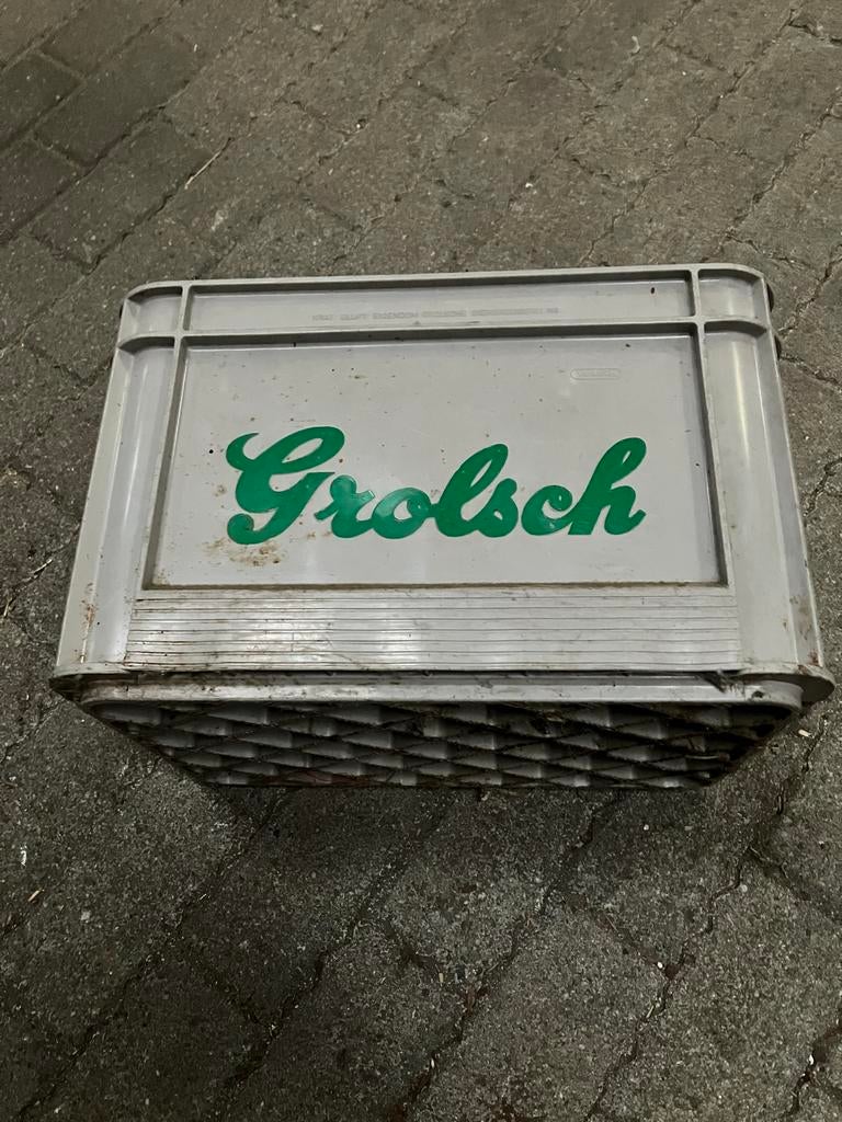 Grolsch bierkrat, oud, Verzamelen, Ophalen, Gebruikt, Overige typen, Grolsch
