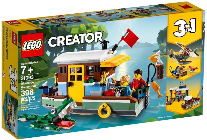 Lego Creator 3in1 31093 Riverside Houseboat, Lego, Nieuw, Ophalen of Verzenden, Compleet