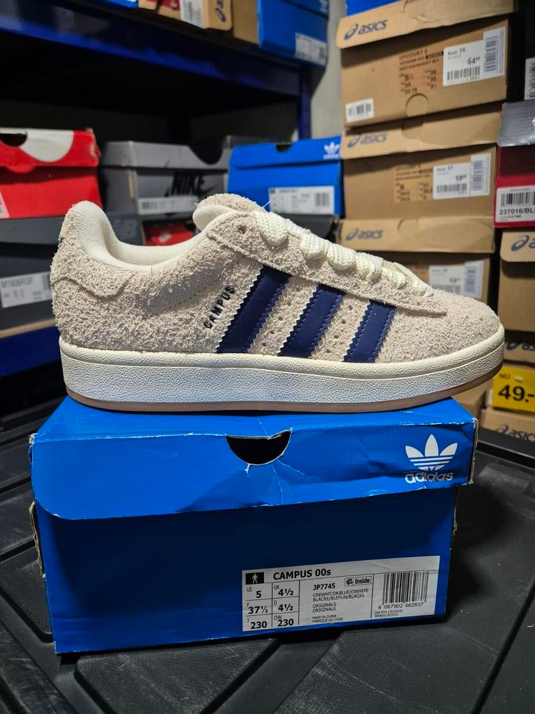 Nieuwe Adidas Campus 00s Beige/Blauw Maat 37 1/3, Kleding | Dames, Schoenen, Adidas, Beige, Nieuw, Ophalen of Verzenden