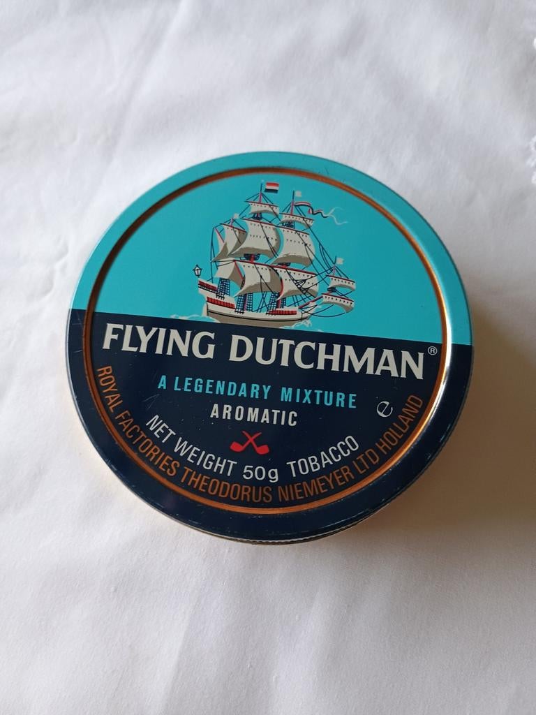 Oud blikje Flying Dutchman tabak - niet voor gebruik, Verzamelen, Ophalen of Verzenden, Gebruikt, Tabaksdoos of Verpakking