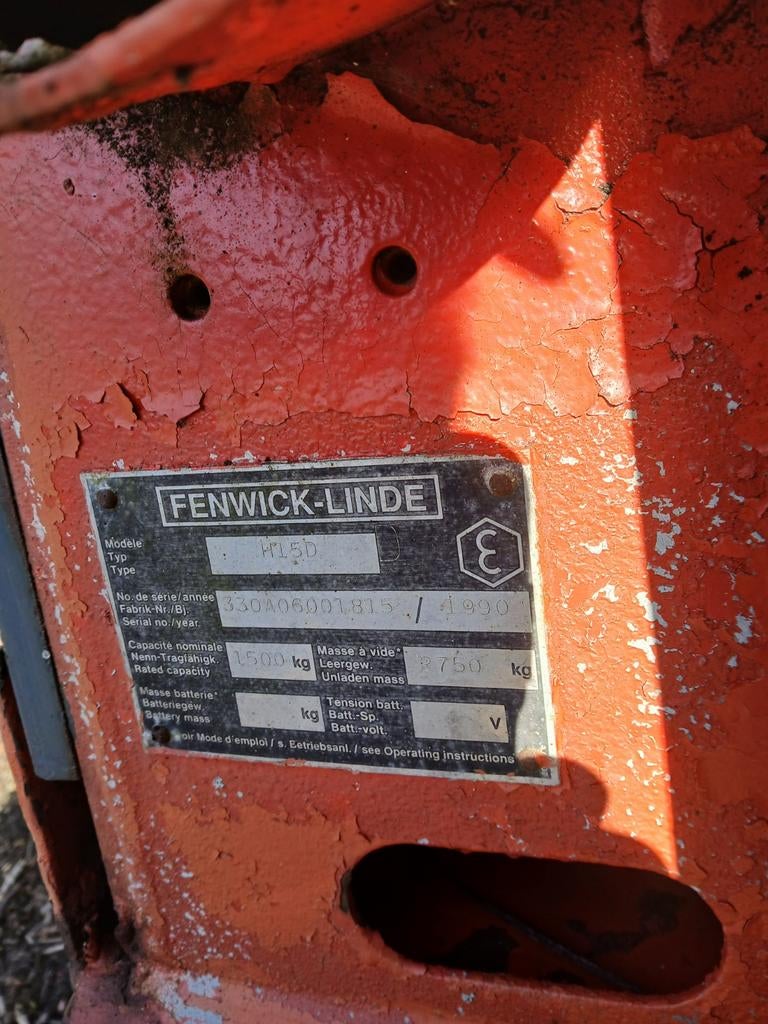 Linde heftruck 1,5 ton bj 1990, Ophalen, Hulleman, Info@hulleman-zn.nl, 7396BH