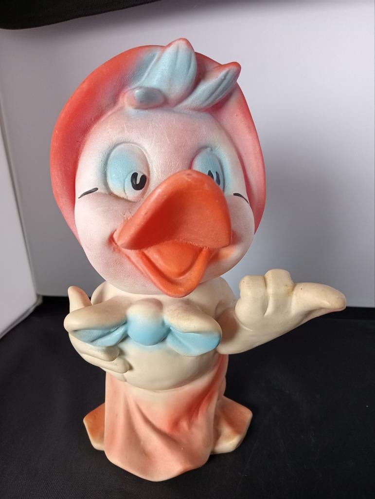 Vintage piep beestje  eend 22 cm hoog, Antiek en Kunst, Antiek | Speelgoed, Ophalen of Verzenden
