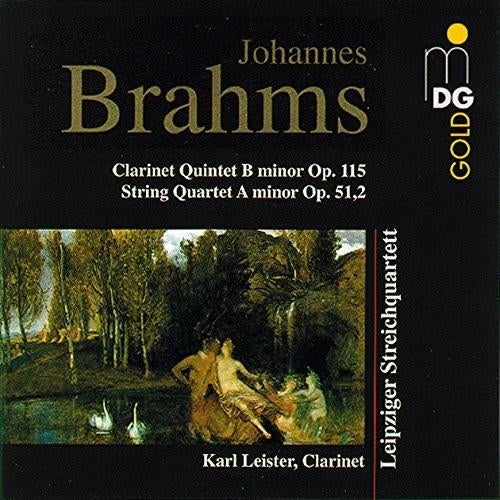BRAHMS Clarinet quintet CD LEISTER MDG, Ophalen of Verzenden, Romantiek, Gebruikt, Kamermuziek