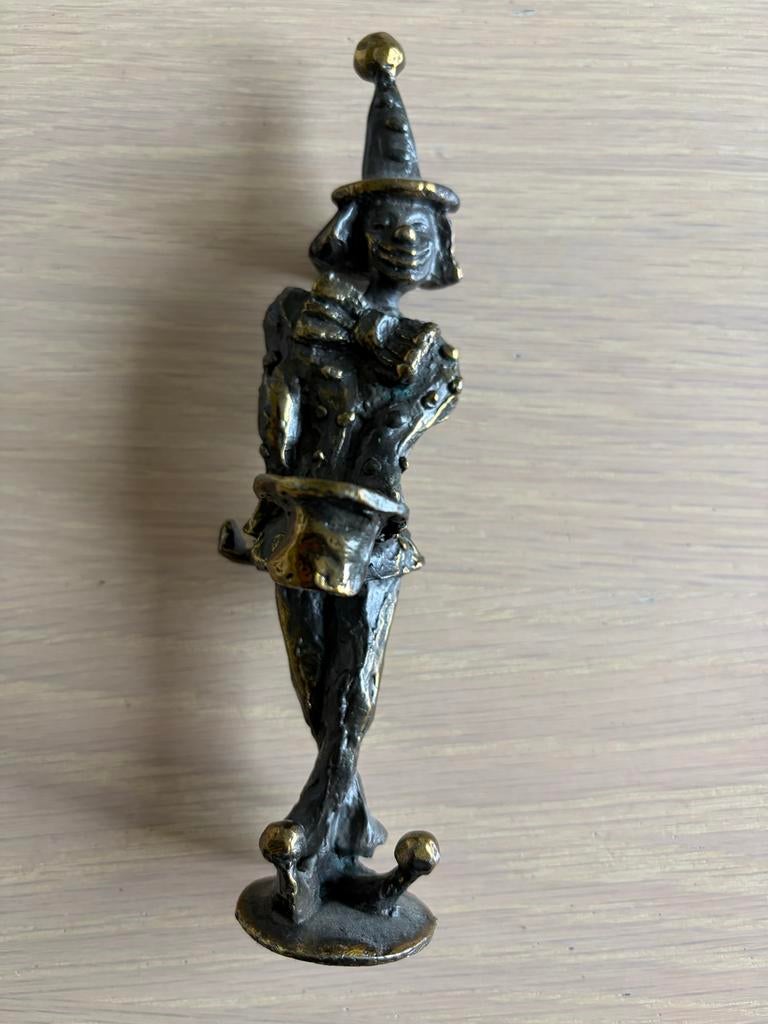 Bronzen Clown Beeldje van Corry Ammerlaan, Ophalen of Verzenden