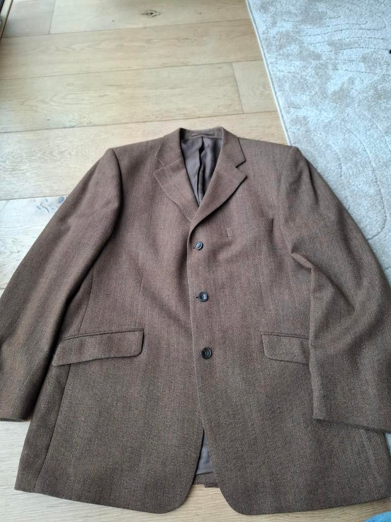 Com4 Wollen Tweed Jasje Colbert Blazer Mt L 52, Ophalen of Verzenden, Zo goed als nieuw, Maat 52/54 (L), Com4
