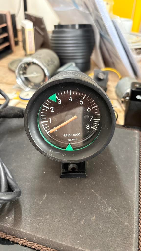 Motometer Vintage Toerenteller 77MM, Ophalen of Verzenden