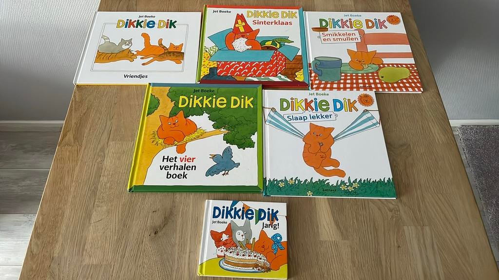 6 x dikkie dik boeken jet boeke kinderboeken, Ophalen of Verzenden, Zo goed als nieuw