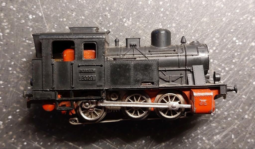 Märklin 3029 Stoomlocomotief, Wisselstroom, Gebruikt, Locomotief, Ophalen of Verzenden