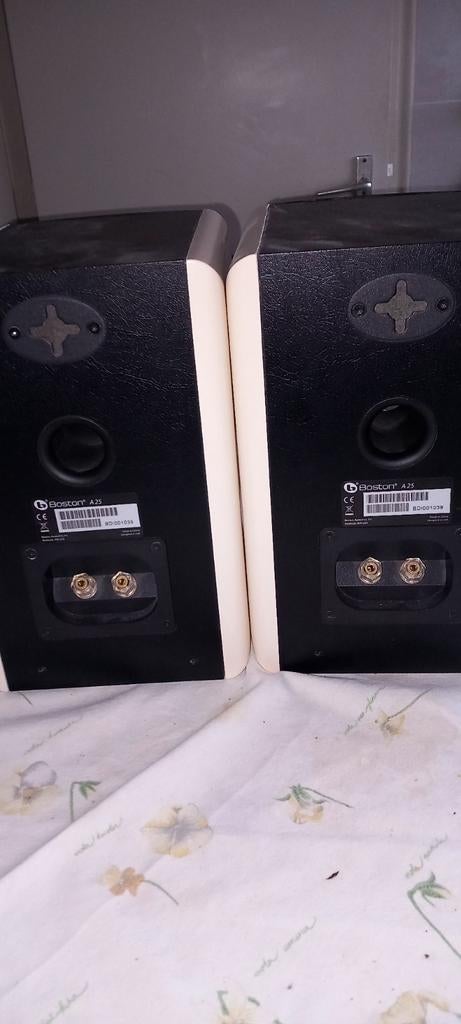 Boston A 25 boekenplank luidsprekers., Ophalen, 60 tot 120 watt, Front, Rear of Stereo speakers, Overige merken