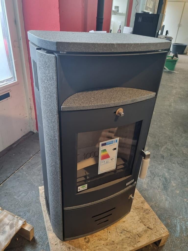 Speksteenkachel nieuw 6 kw met thermostaat, Ophalen of Verzenden, Vrijstaand, Hout, Nieuw