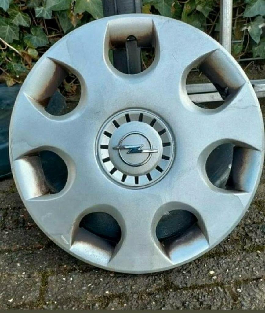 Wieldop Opel,merk,embleem,kunststof,grijs,buitenmaat,42 cm, Auto diversen, Wieldoppen, Ophalen of Verzenden, Gebruikt