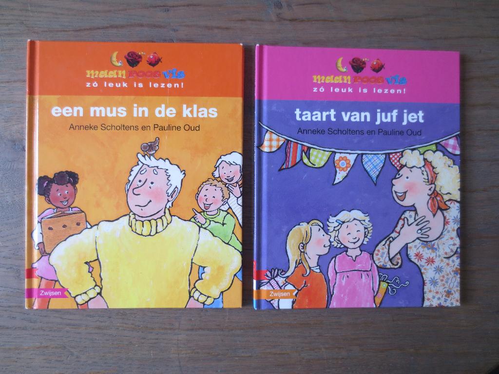 Kinderboeken:Een mus in de klas-Taart van juf Jet AV1 M3 6+, Boeken, Ophalen of Verzenden, Zo goed als nieuw, Sprookjes, Pauline Oud