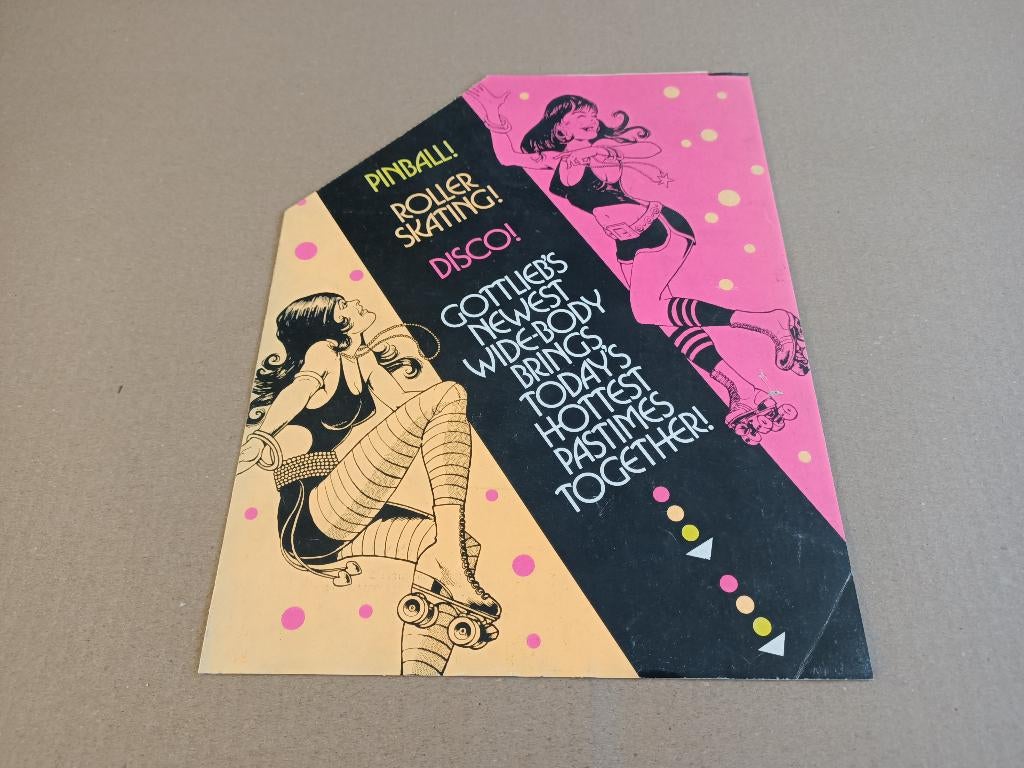 Flyer/ Folder: Gottlieb Roller Disco (1979) Flipperkast, Gebruikt, Elektronisch, Ophalen of Verzenden, Williams