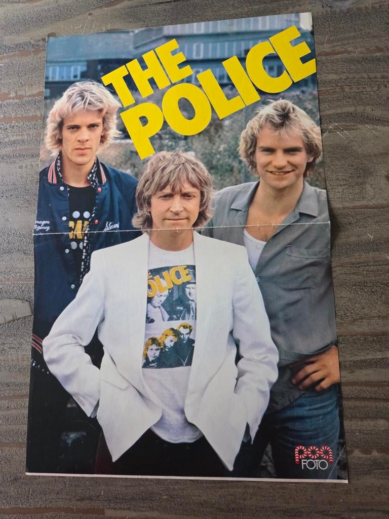 Popfoto Poster van The Police !!, Ophalen of Verzenden
