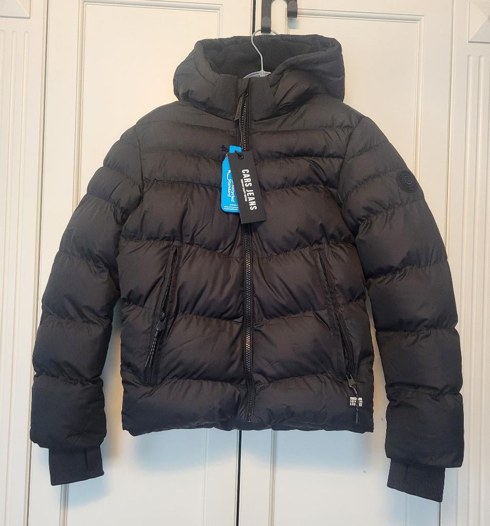 Nieuw! Cars jeans winterjas, jongen, zwart, maat 140, Nieuw, Ophalen of Verzenden, Cars jeans, Jongen