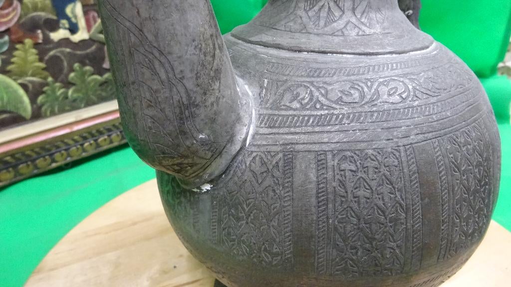 Antieke theekan (messing), Ophalen of Verzenden