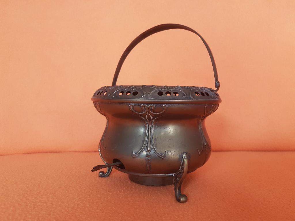 Comfoor Jügendstil antiek. Eenmaal opgepoetst prachtig!, Antiek en Kunst, Antiek | Koper en Brons, Ophalen of Verzenden, Koper