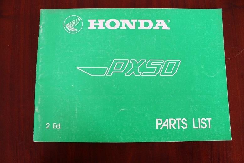 Honda PX50 1980-1982 moped parts list onderdleen boek, Fietsen en Brommers, Handleidingen en Instructieboekjes, Zo goed als nieuw
