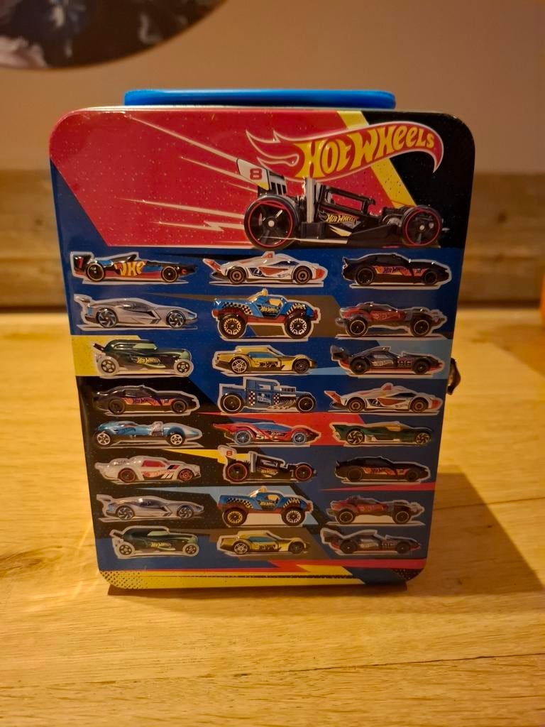 Hot Wheels Opbergkoffer - 18 Auto's, Ophalen of Verzenden, Gebruikt
