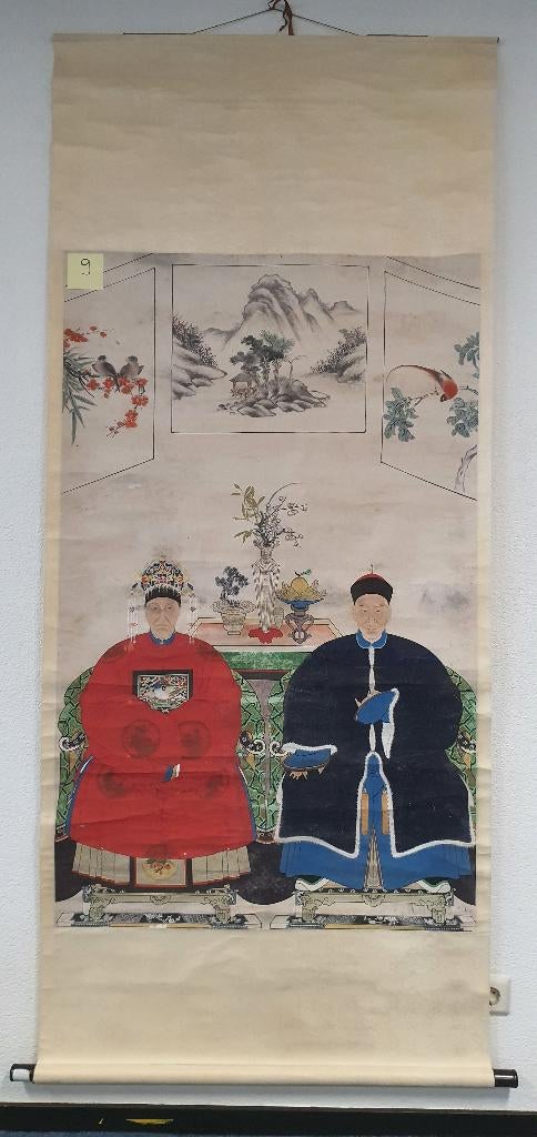 Chinese voorouderportretten, 19 eeuw op rol, Ophalen of Verzenden