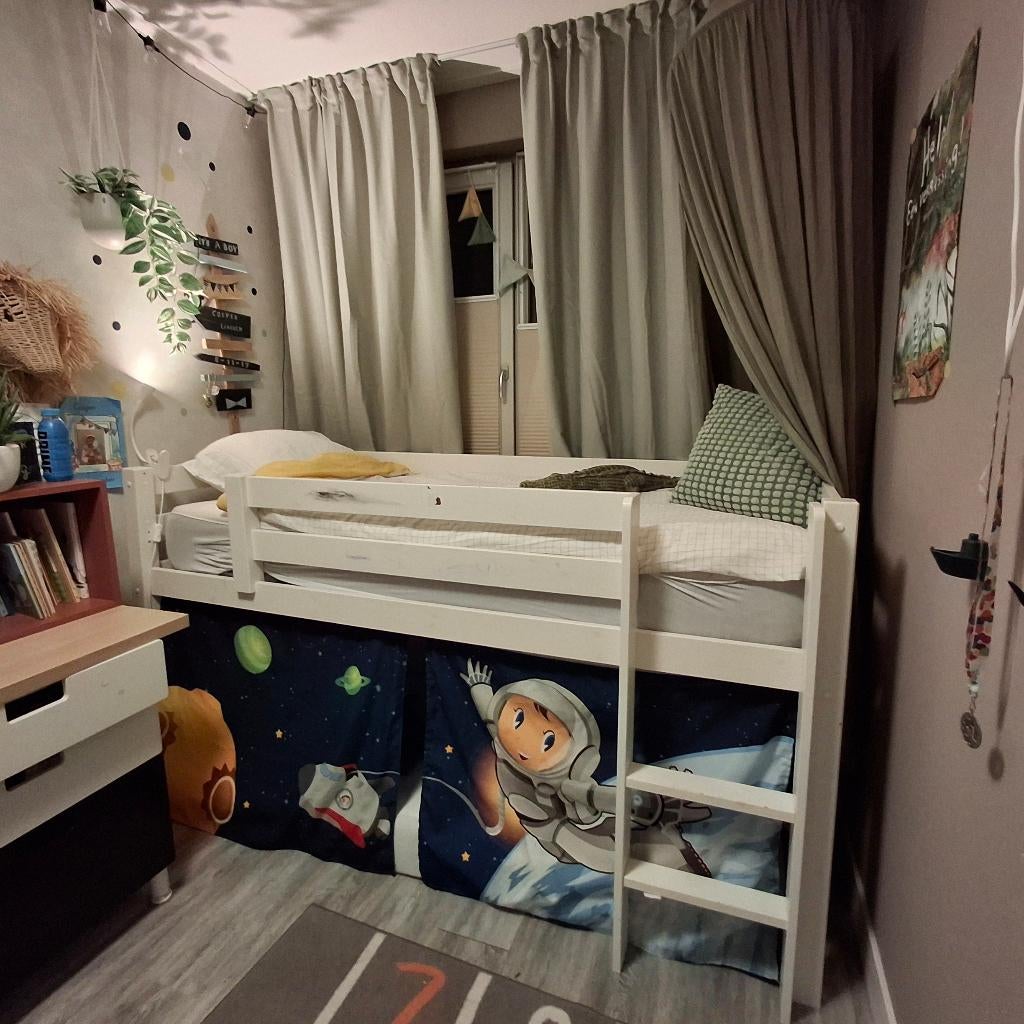 Kinderbed Ikea, 85 tot 100 cm, Gebruikt, Lattenbodem, Ophalen of Verzenden