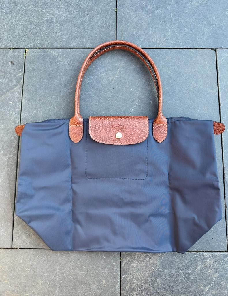 Longchamp L - Navy Blue, Ophalen of Verzenden, Nieuw, Blauw, Handtas