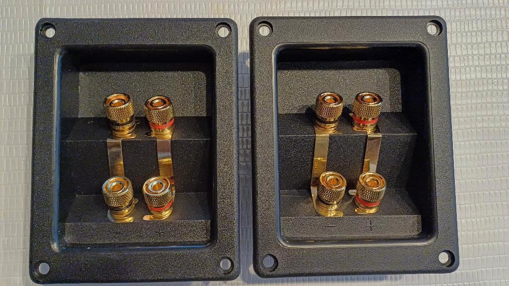 Set speaker terminals standaard/bi-wire aansluiting nieuw, Audio, Tv en Foto, Luidsprekers, Overige merken, Nieuw, Ophalen of Verzenden