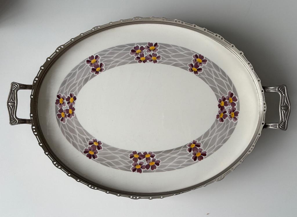 Art Deco keramisch dienblad - Antiek - Paetsch Frankfurt, Ophalen of Verzenden