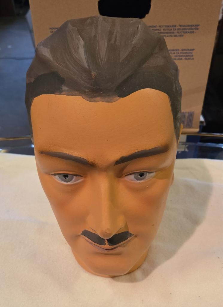 Vintage mannequin heren hoofd, Antiek en Kunst, Ophalen