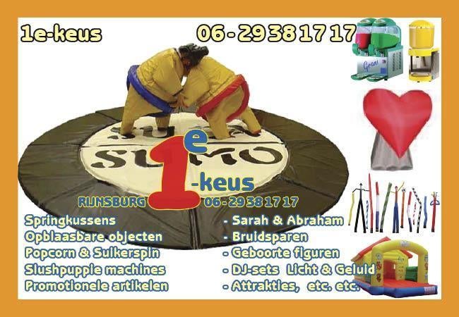 SUMOWORSTELEN voor volwassenen, huur goedkoop, erg leuk, Ophalen of Verzenden, Zo goed als nieuw, Overige