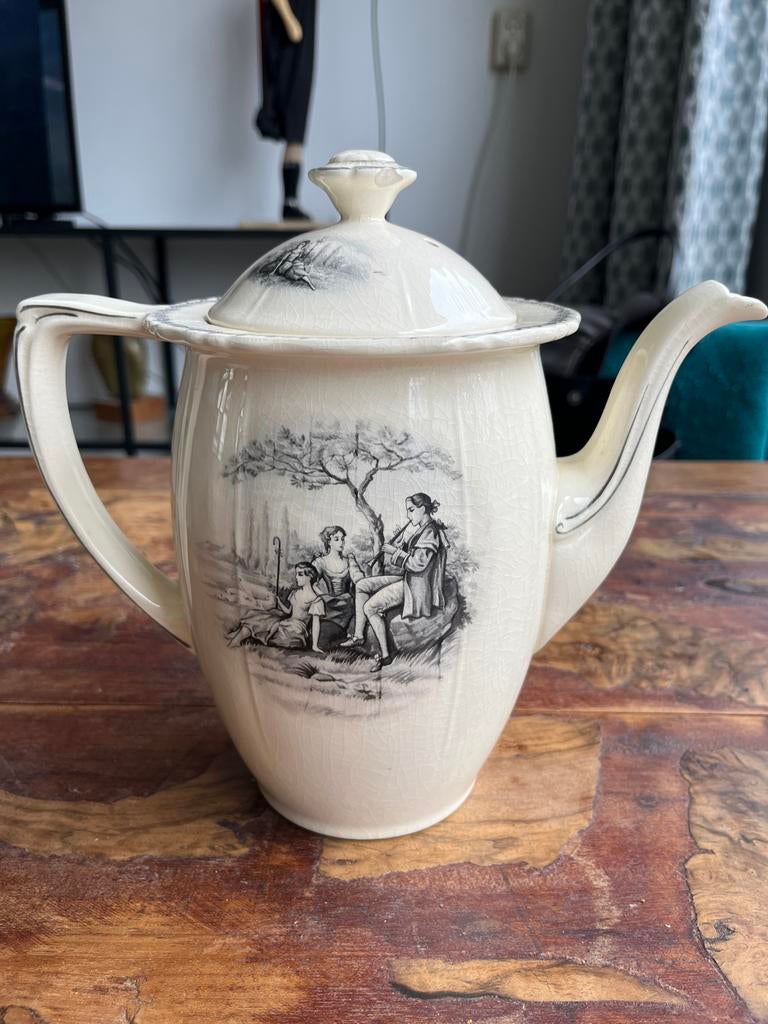 Antieke theepot Mosa plateel maastricht, Ophalen of Verzenden