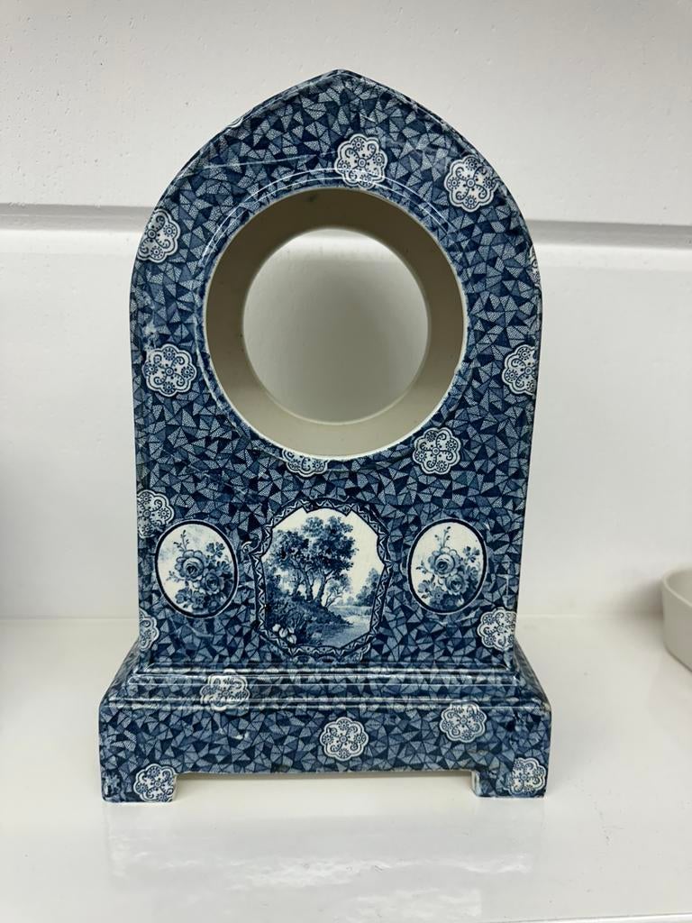 Klok kast, delfts blauw, keramiek helemaal gaaf, Ophalen of Verzenden