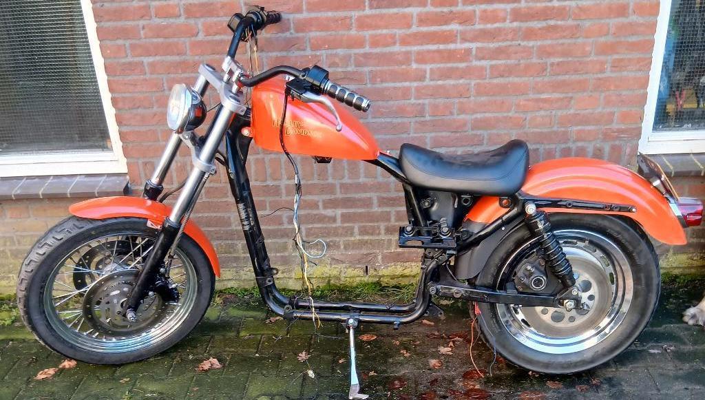 compl. rijwielgedeelte Sportster 1200 bj.2000 met kenteken, Motoren, Onderdelen | Harley-Davidson, Ophalen, Gebruikt
