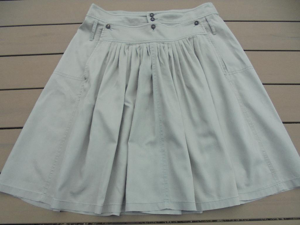 Grijze rok STRENESSE, Kleding | Dames, Maat 38/40 (M), Strenesse, Ophalen of Verzenden, Knielengte