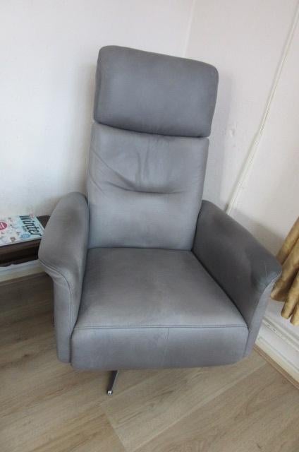 Dock  5 relaxfauteuil, antraciet, Ophalen, Gebruikt, Minder dan 75 cm, Leer