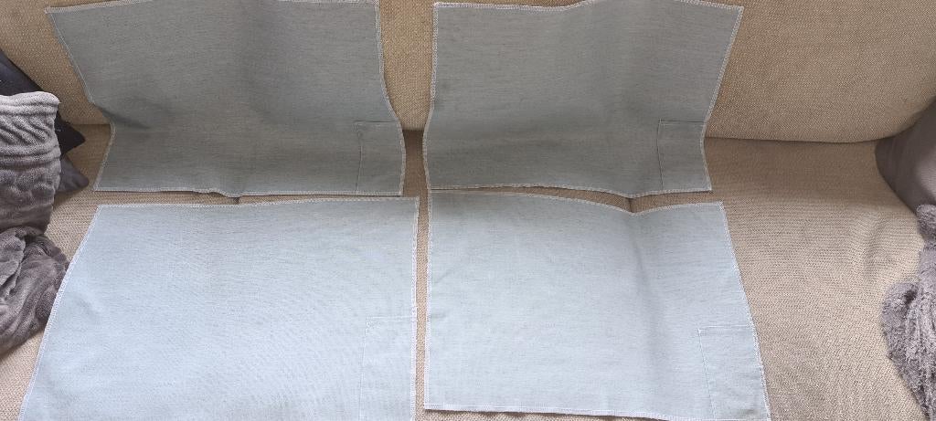 Stoffen placemat placemats wasbare placemat grijsblauw, Ophalen, Zo goed als nieuw, Placemat