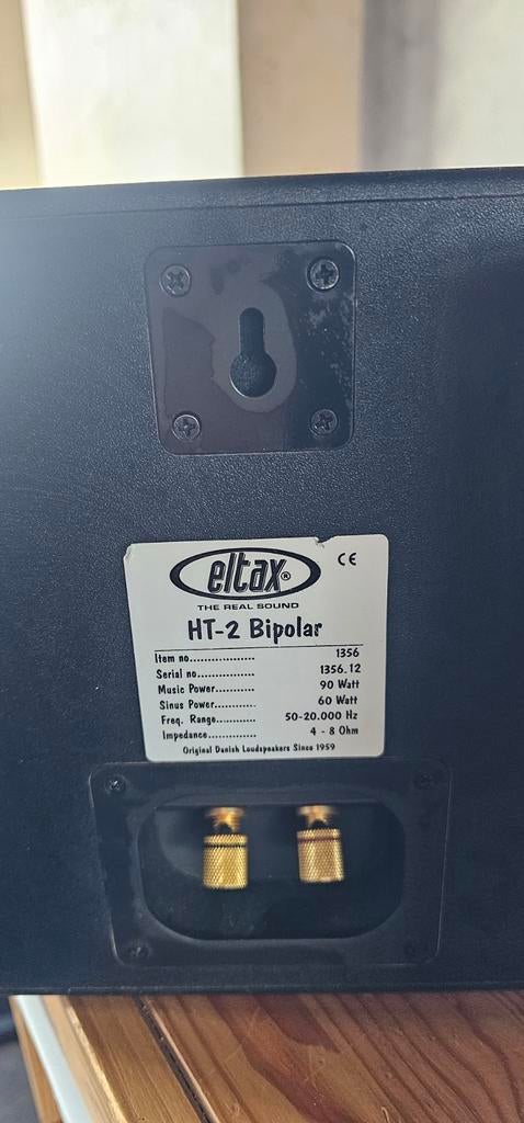Eltax HT-2 Bipolair Speakers - Goed Werkend, Overige merken, Gebruikt, Ophalen of Verzenden, 60 tot 120 watt