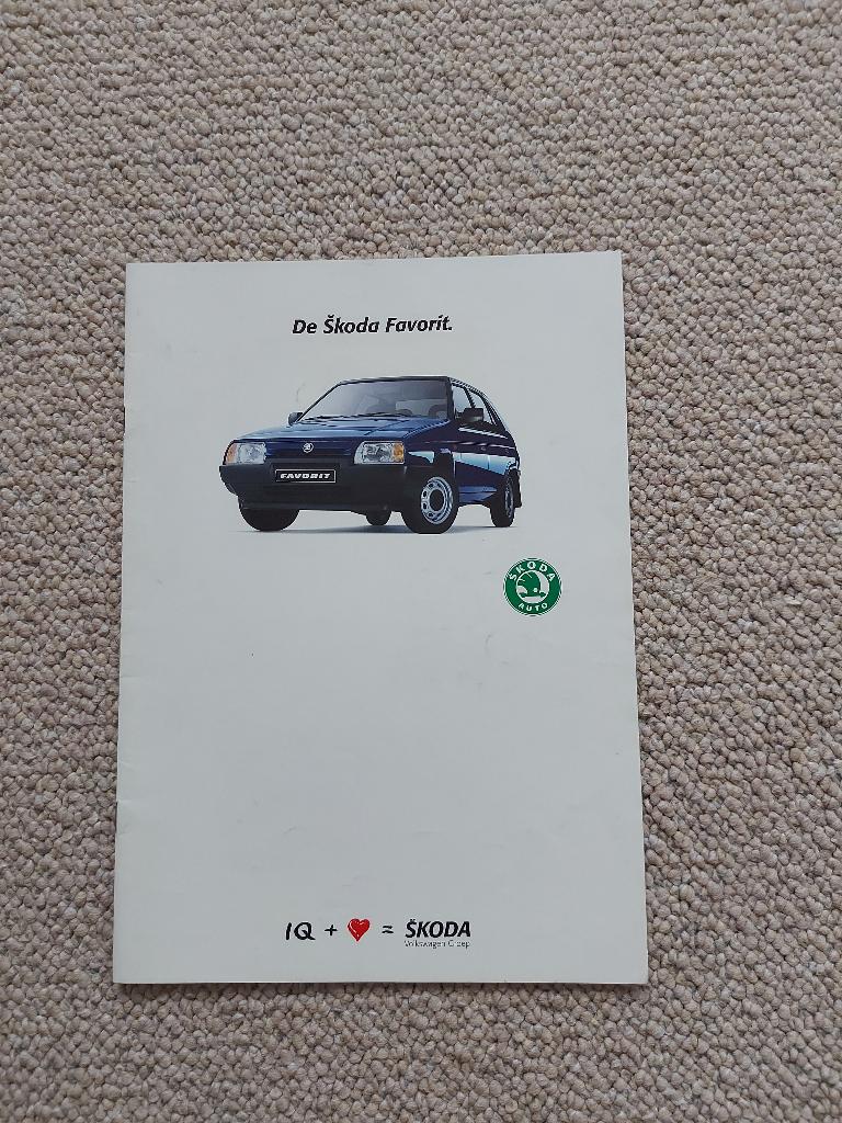 Folder Skoda Favorit, Ophalen of Verzenden, Gelezen, Overige merken