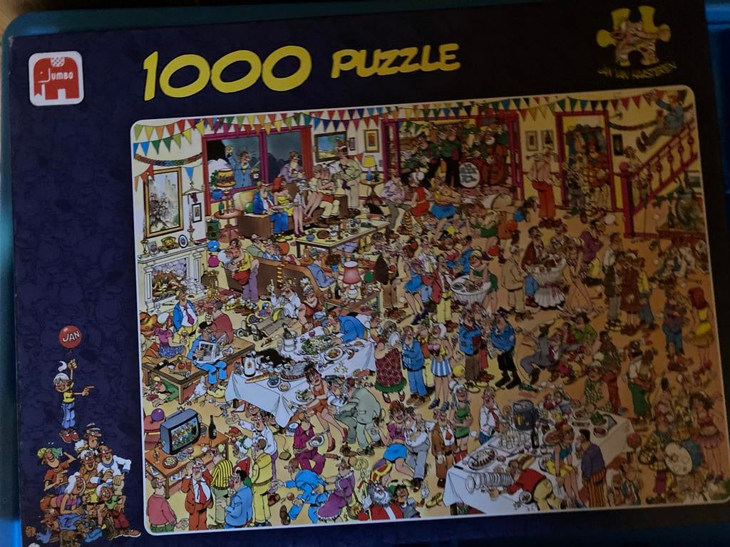Jumbo Jan van Haasteren Puzzel 1000 stukjes, Ophalen of Verzenden, 500 t/m 1500 stukjes, Zo goed als nieuw, Legpuzzel