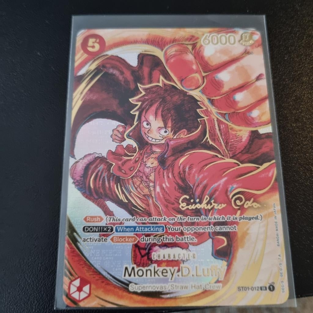 LUFFY ODA SIGNED, Ophalen of Verzenden, Zo goed als nieuw